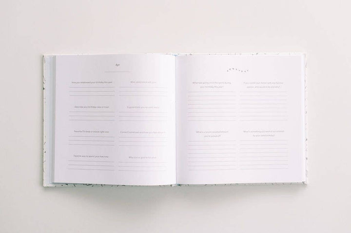 My Birthday Memories Journal — 20-Year Keepsake