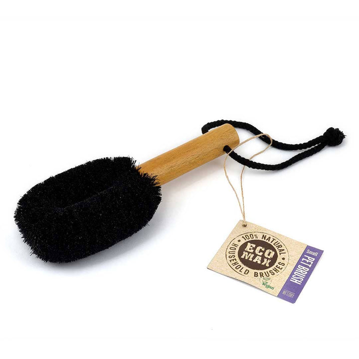 EcoMax Wash &amp; Groom Pet Brush — Natural Fiber &amp; Timber