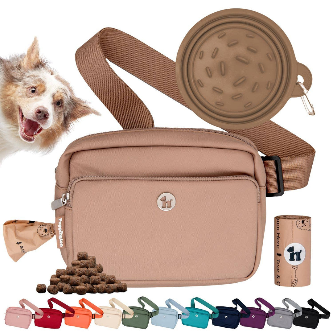 3-in-1 Crossbody Dog Bag with Bowl &amp; Poop Bags — Puppington