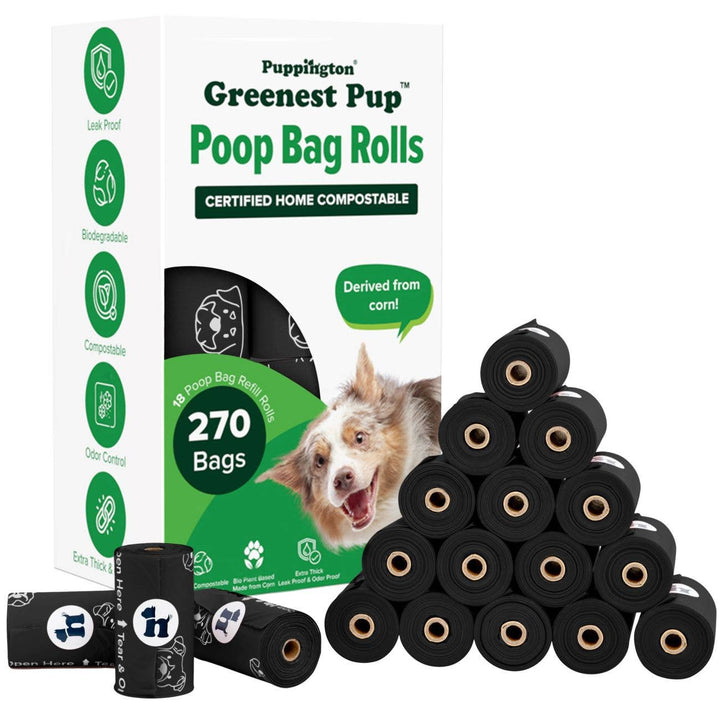 Triple-Certified Compostable Thick Dog Poop Bags