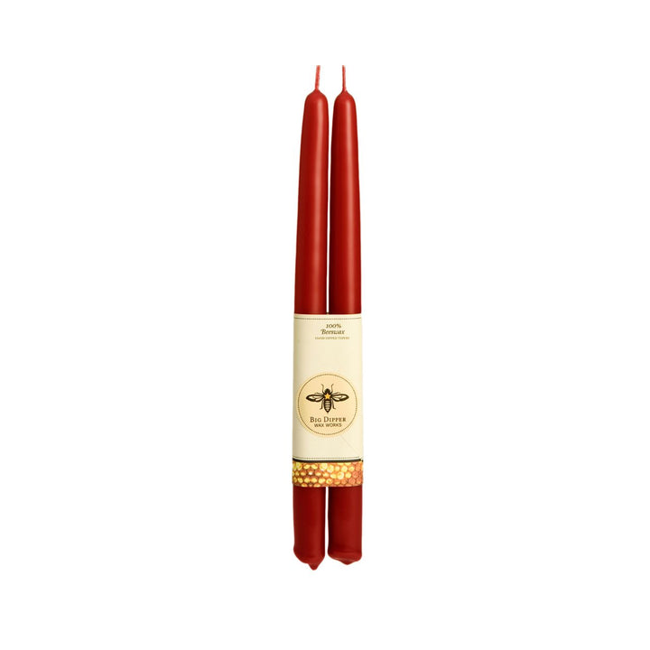 100% Pure Beeswax Taper Candles — Hand-Dipped