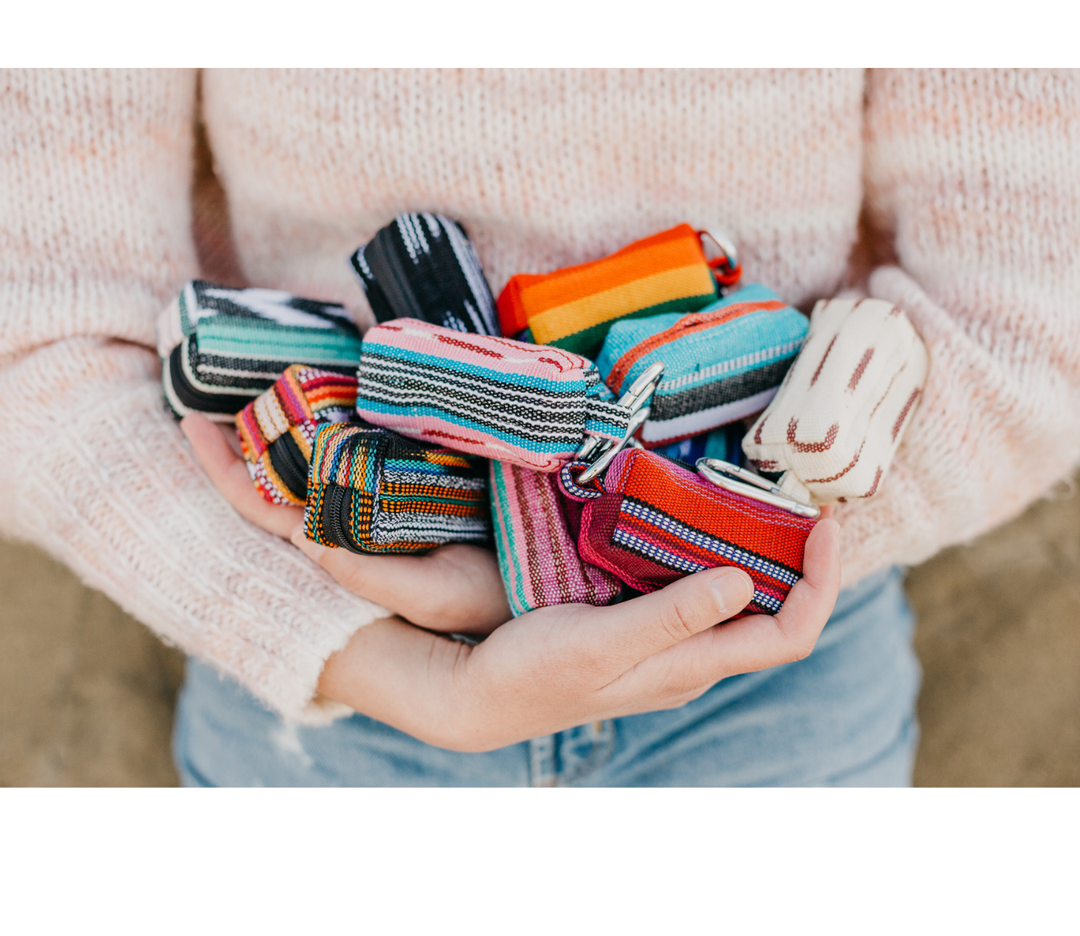 Tutti Frutti Dog Poop Bag Holder — Handwoven