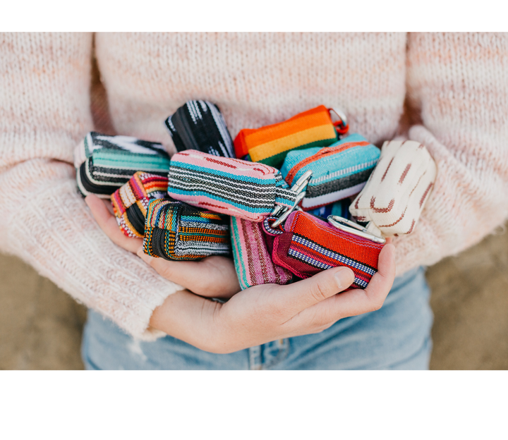 Tutti Frutti Dog Poop Bag Holder — Handwoven