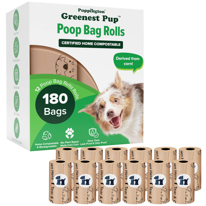 Triple-Certified Compostable Thick Dog Poop Bags
