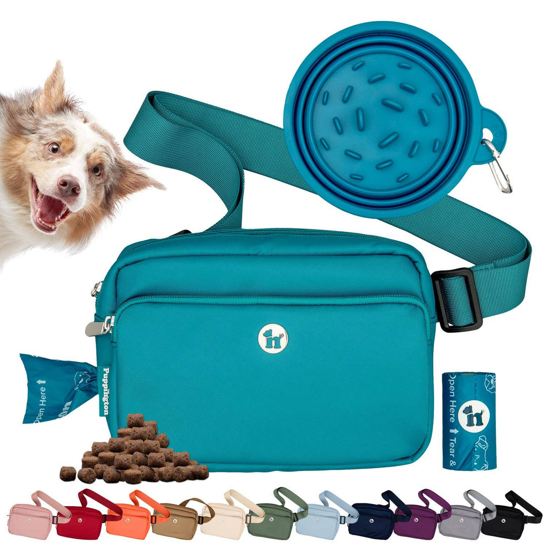 3-in-1 Crossbody Dog Bag with Bowl &amp; Poop Bags — Puppington