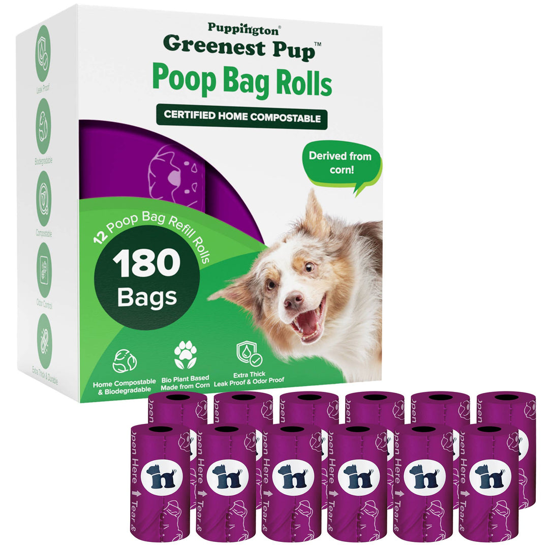 Triple-Certified Compostable Thick Dog Poop Bags