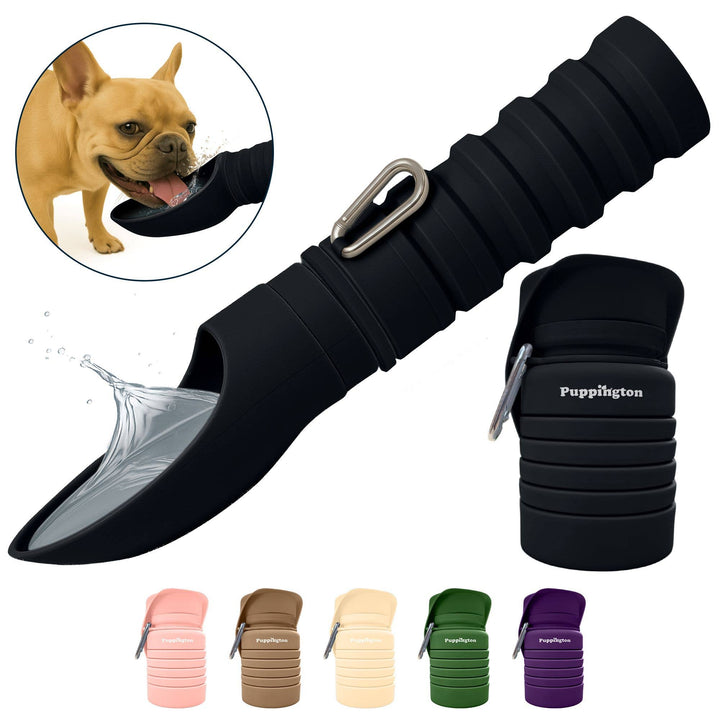 Puppington Flip &amp; Serve Dog Water Bottle