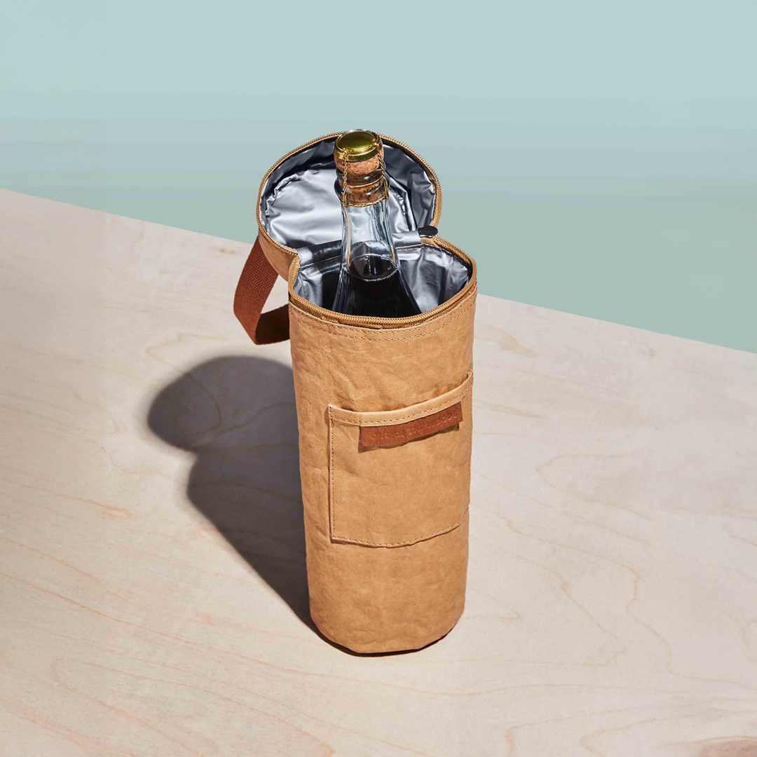 Insulated Wine &amp; Spirits Cooler Tote — Washable Paper®