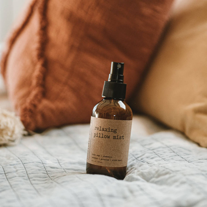 Relaxing Pillow Spray — Lavender, Chamomile, Geranium &amp; Clary Sage