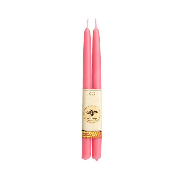 100% Pure Beeswax Taper Candles — Hand-Dipped