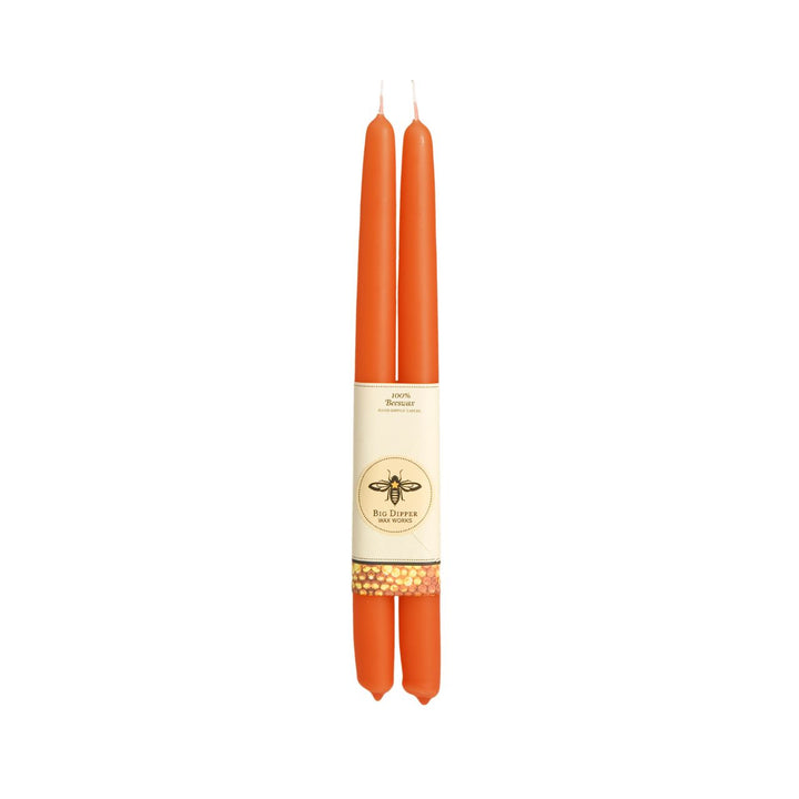 100% Pure Beeswax Taper Candles — Hand-Dipped