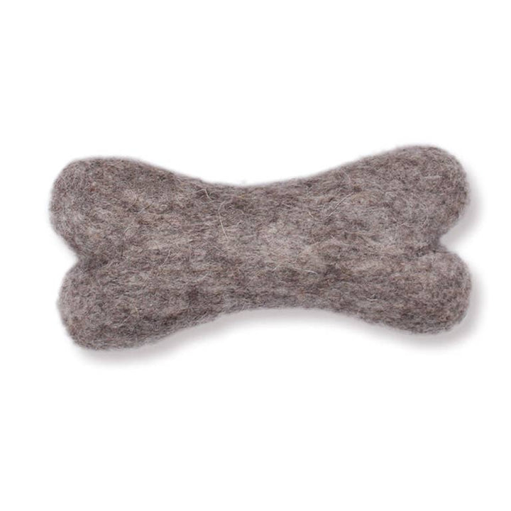 Eco Wool Dog Bone Toy — Fair Trade, Hand-Felted