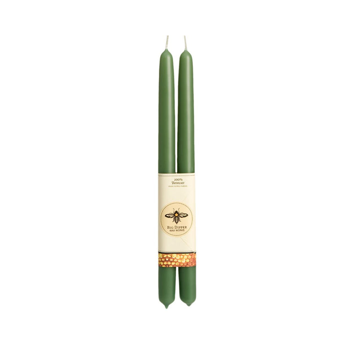 100% Pure Beeswax Taper Candles — Hand-Dipped