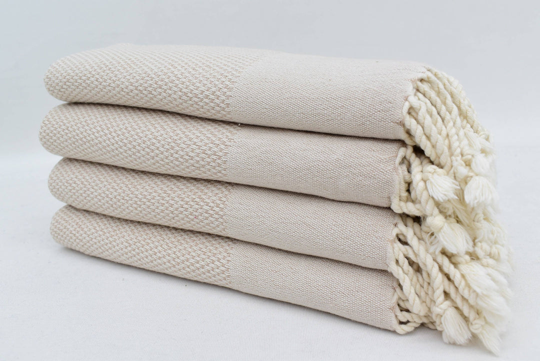 Beige Turkish Hand Towel