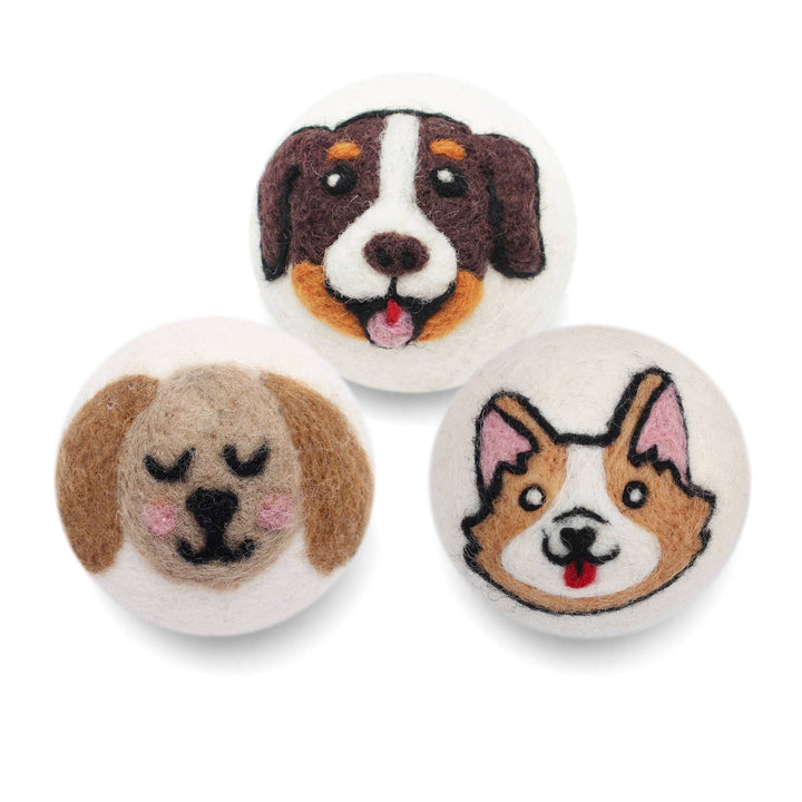 Eco Wool Dryer Balls — Dog Shapes, Fair Trade