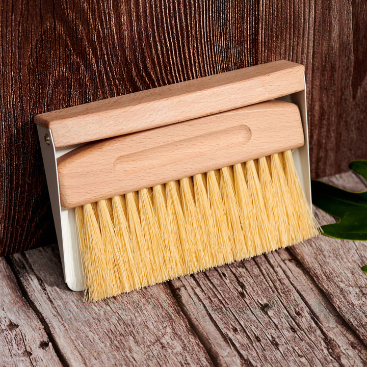 Mini Wood Broom &amp; Metal Dustpan Set