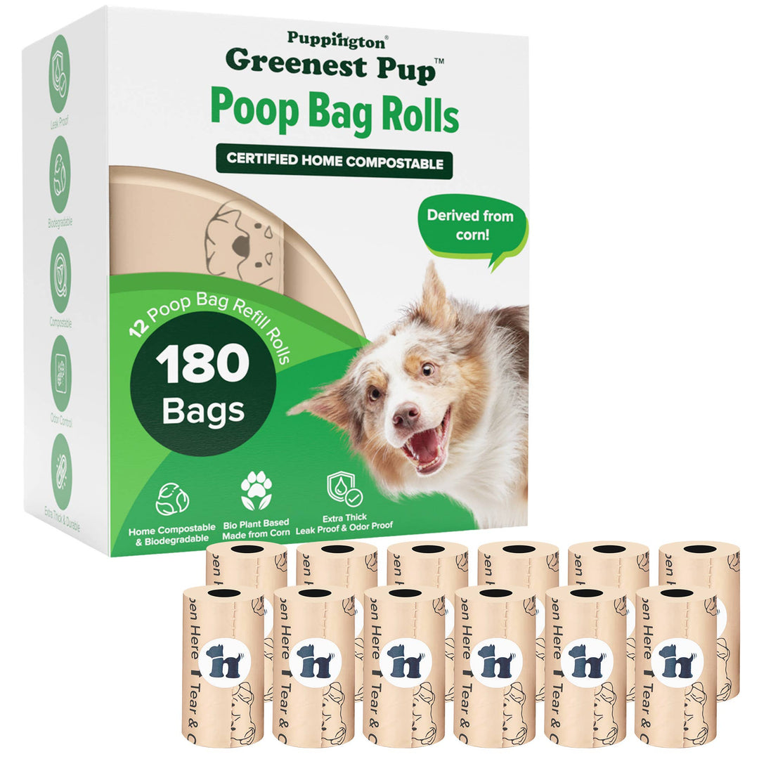 Triple-Certified Compostable Thick Dog Poop Bags