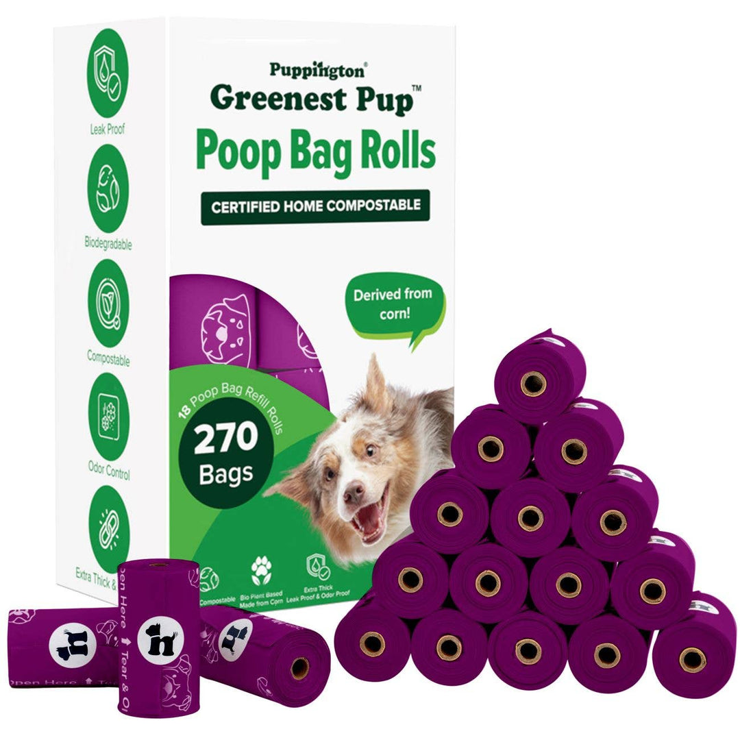 Triple-Certified Compostable Thick Dog Poop Bags