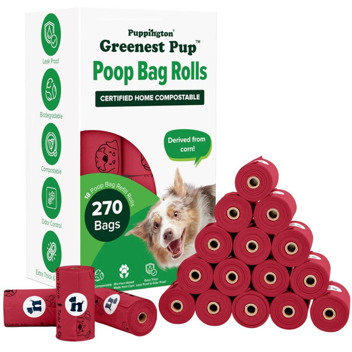 Triple-Certified Compostable Thick Dog Poop Bags