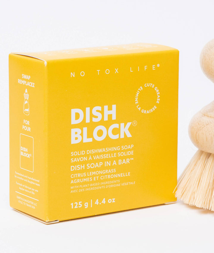 No Tox Life® Dish Block® Solid Dish Soap — Citrus Lemongrass