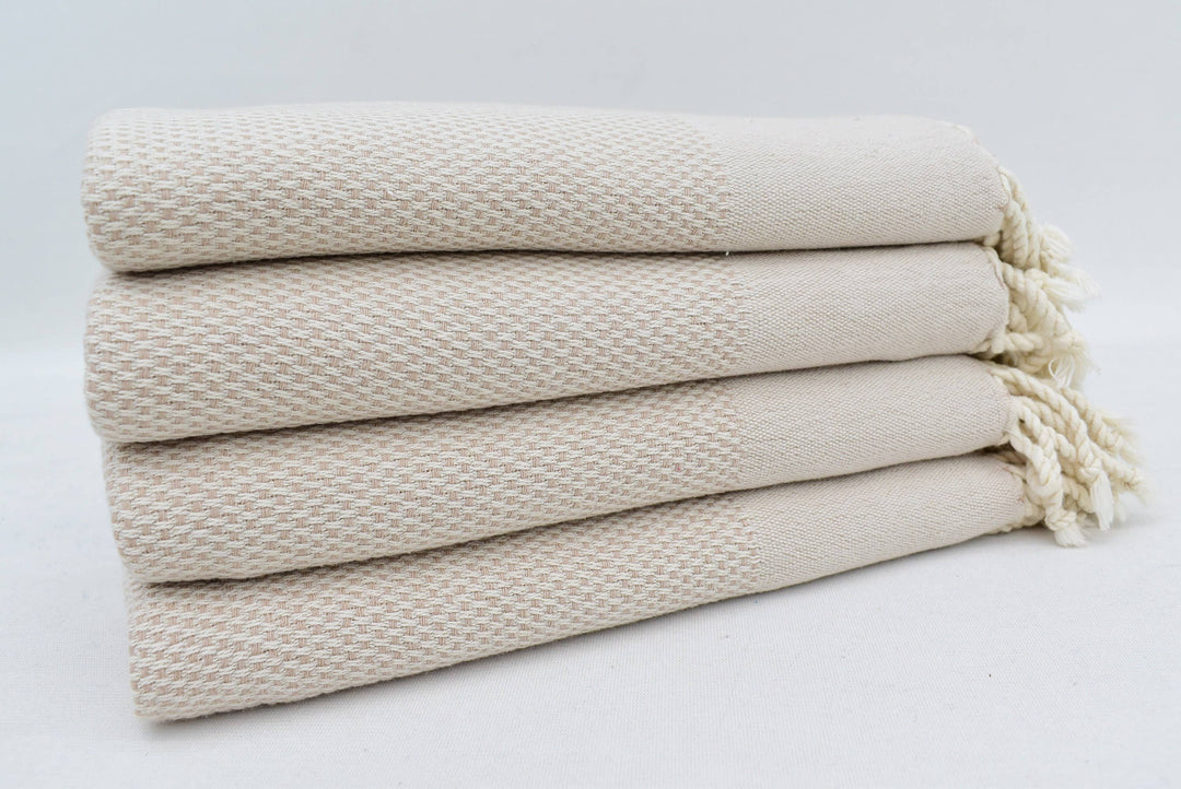 Beige Turkish Hand Towel