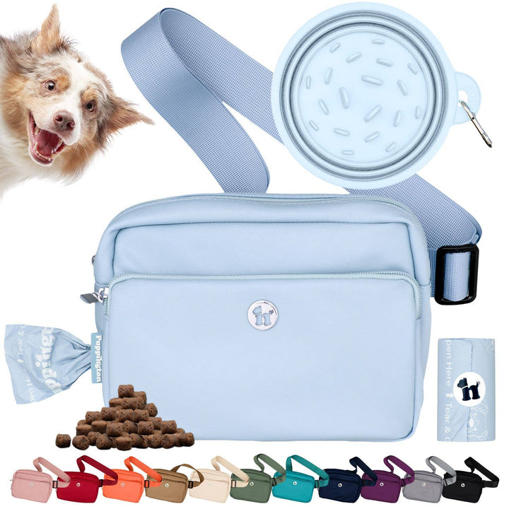 3-in-1 Crossbody Dog Bag with Bowl &amp; Poop Bags — Puppington