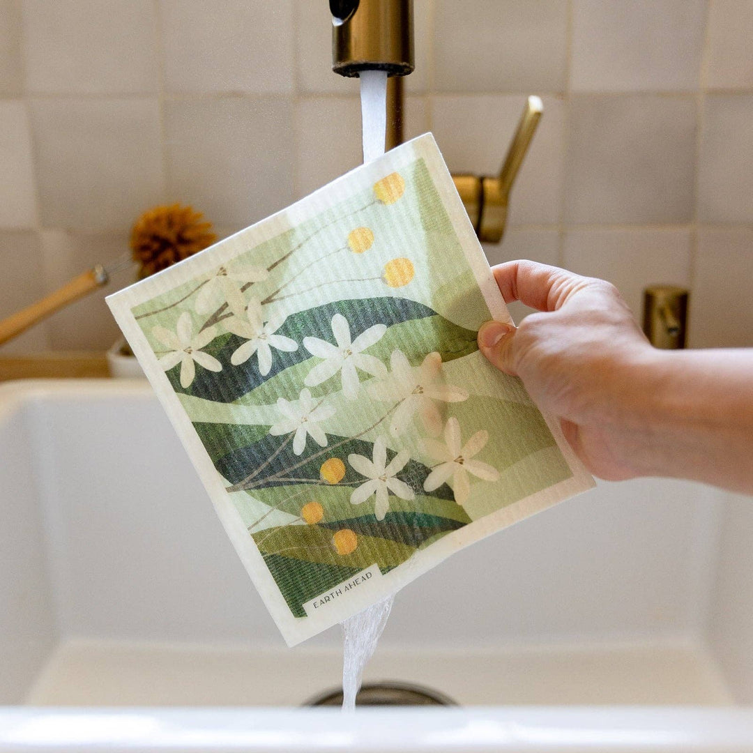 Floral Swedish Dishcloths — 6-Pack Gift Set