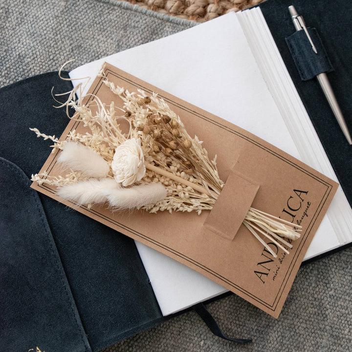 Mini Dried Floral Bouquet – Bunny Tails &amp; Sola Flower Blend