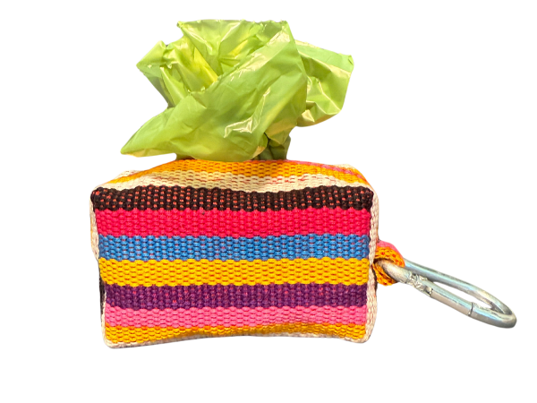 Tutti Frutti Dog Poop Bag Holder — Handwoven