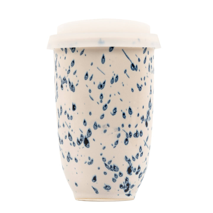 Orchid Ceramic Travel Mug — 12 oz with Lid &amp; Sleeve