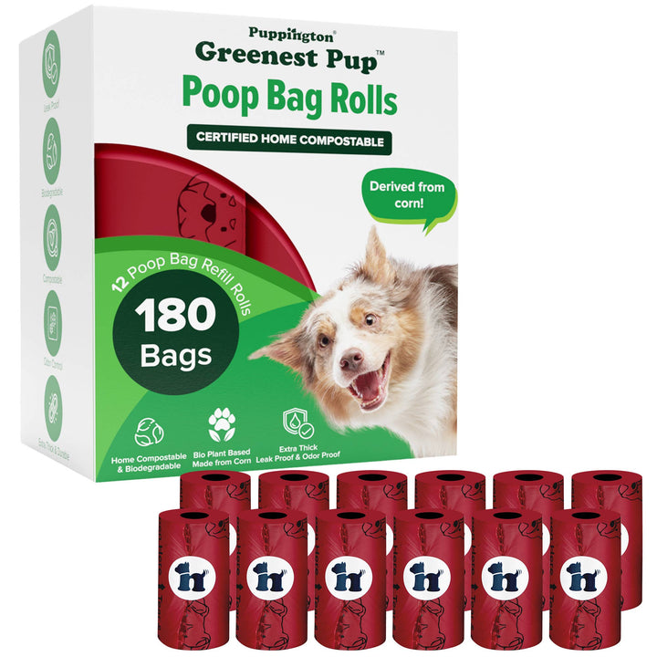 Triple-Certified Compostable Thick Dog Poop Bags