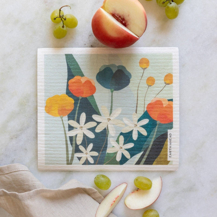 Floral Swedish Dishcloths — 6-Pack Gift Set
