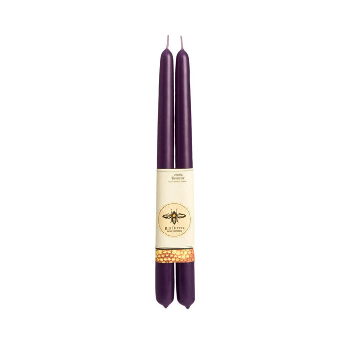 100% Pure Beeswax Taper Candles — Hand-Dipped