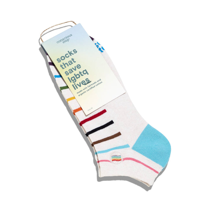 Ankle Socks That Save LGBTQ Lives — Pride Flag