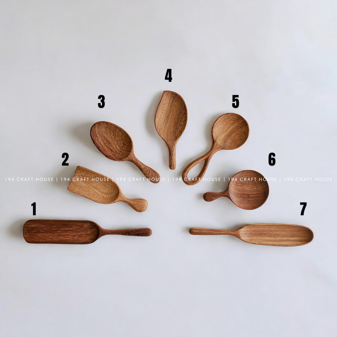 Wooden Measuring Spoons &amp; Scoops — Coffee, Tea &amp; Pantry