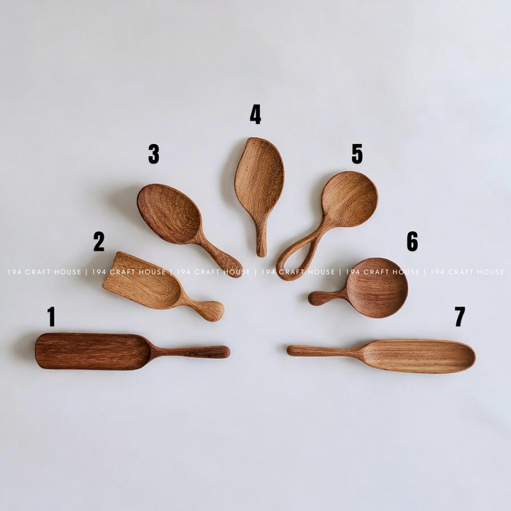 Wooden Measuring Spoons &amp; Scoops — Coffee, Tea &amp; Pantry