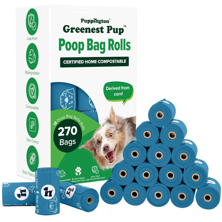 Triple-Certified Compostable Thick Dog Poop Bags