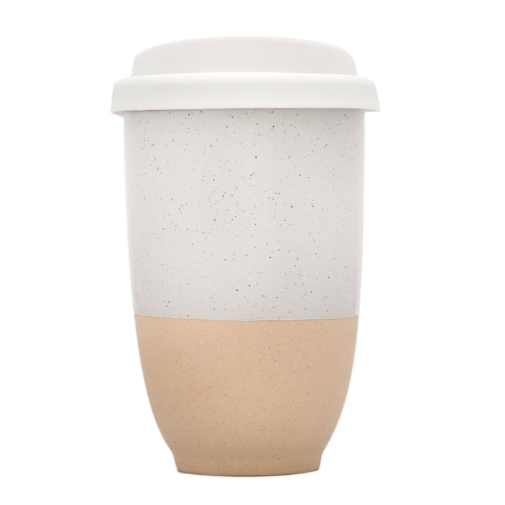 Dune Ceramic Travel Mug — 12 oz with Lid &amp; Sleeve