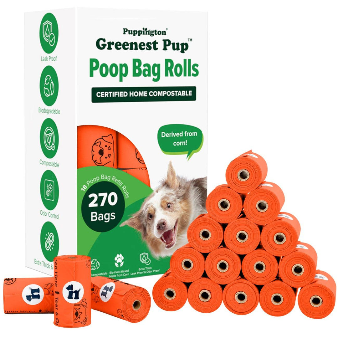 Triple-Certified Compostable Thick Dog Poop Bags