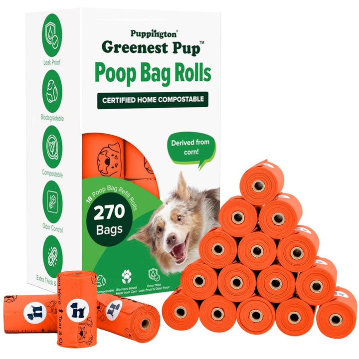 Triple-Certified Compostable Thick Dog Poop Bags