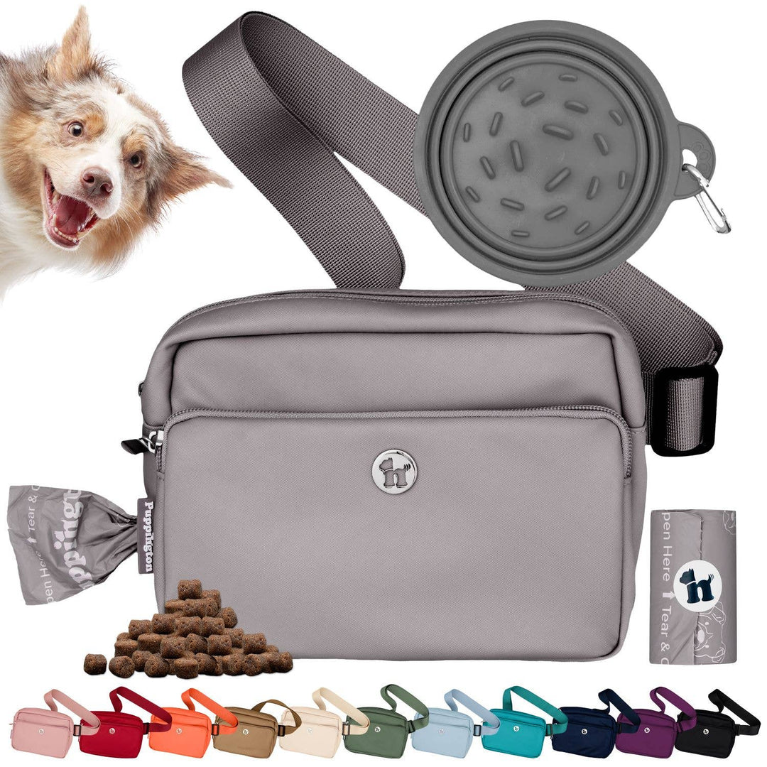 3-in-1 Crossbody Dog Bag with Bowl &amp; Poop Bags — Puppington