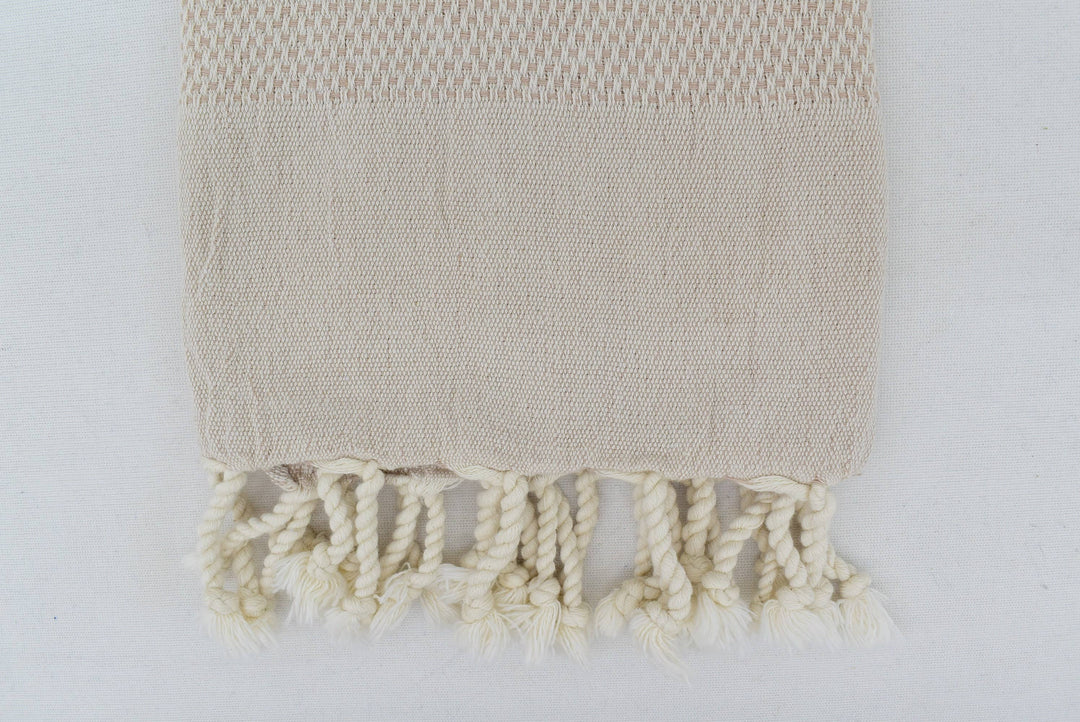 Beige Turkish Hand Towel