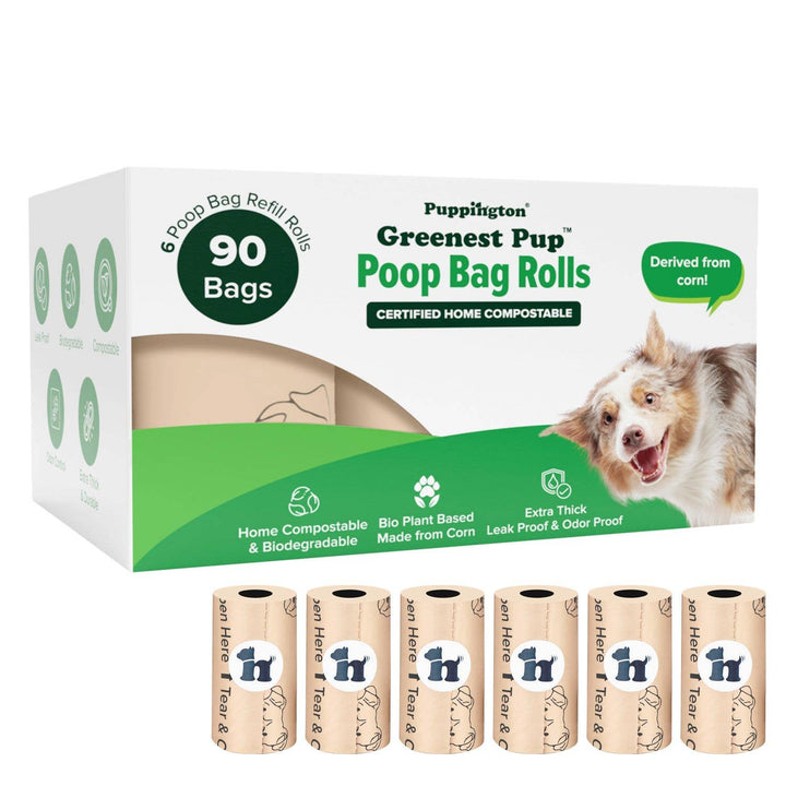 Triple-Certified Compostable Thick Dog Poop Bags