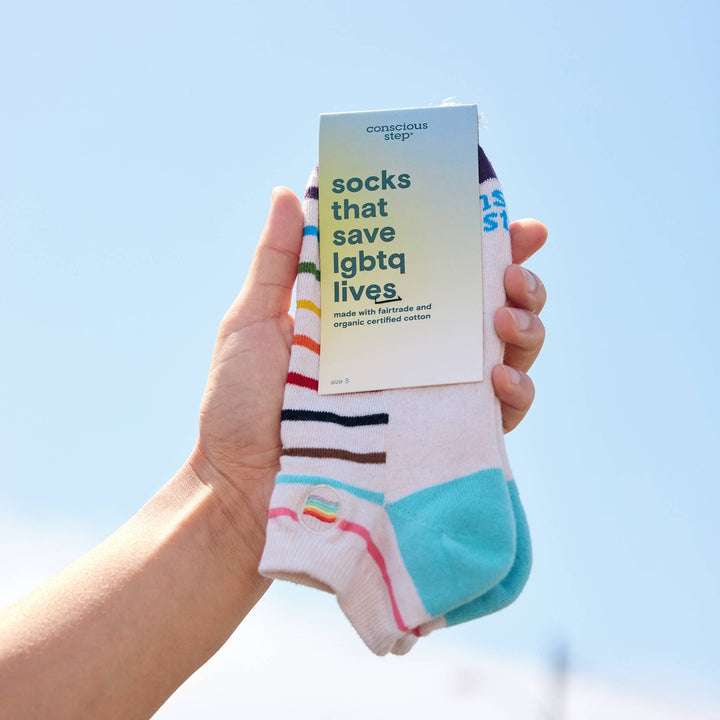 Ankle Socks That Save LGBTQ Lives — Pride Flag