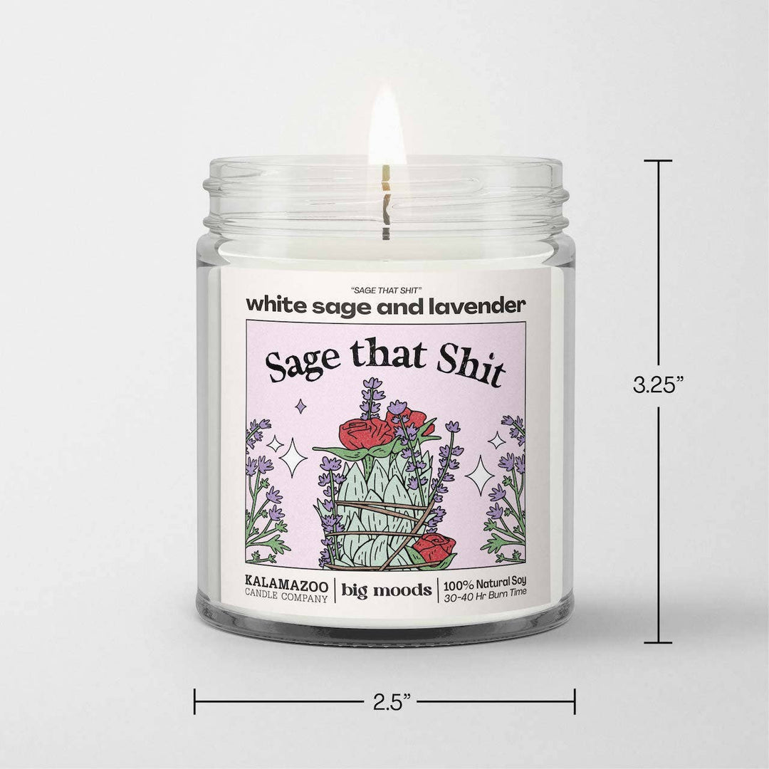 "Sage That Shit" Candle — White Sage &amp; Lavender