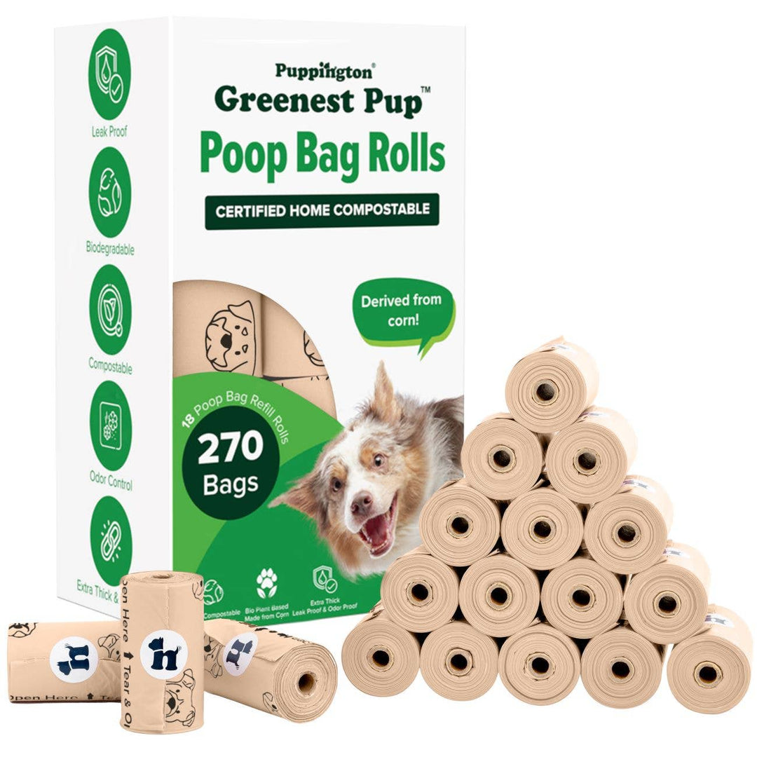Triple-Certified Compostable Thick Dog Poop Bags