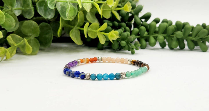 7 Chakra Gemstone Stretch Bracelet — 4mm