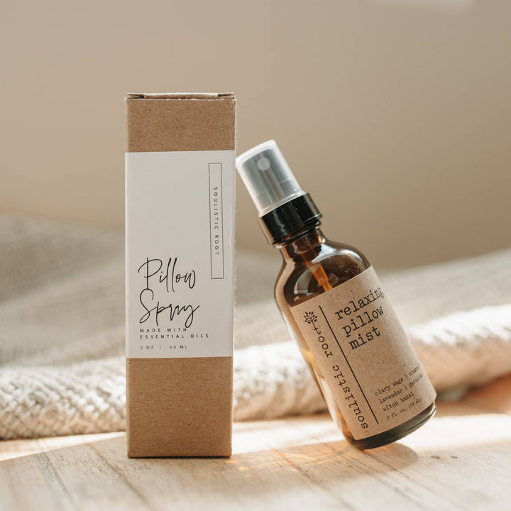 Relaxing Pillow Spray — Lavender, Chamomile, Geranium &amp; Clary Sage