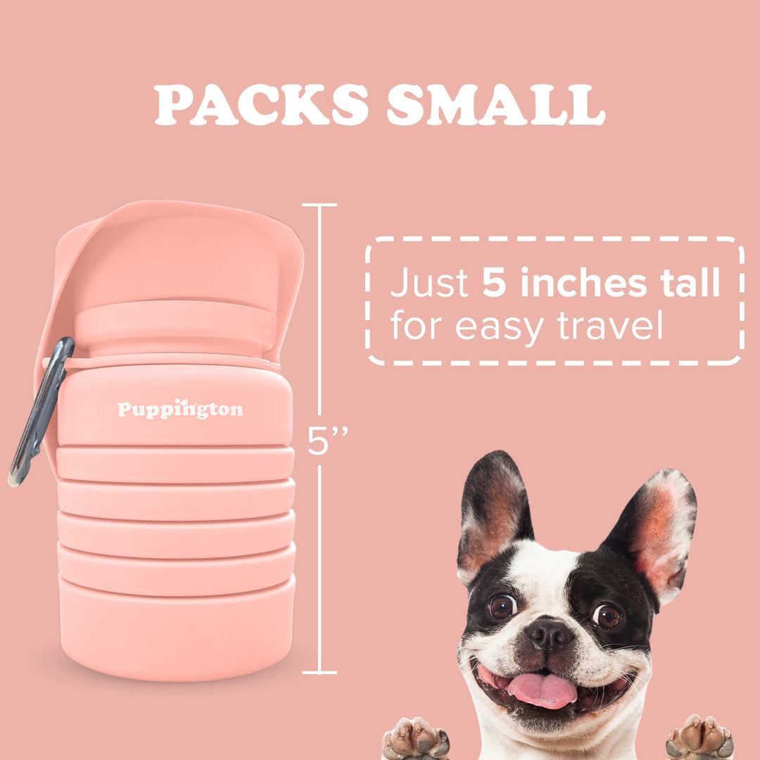 Puppington Flip &amp; Serve Dog Water Bottle
