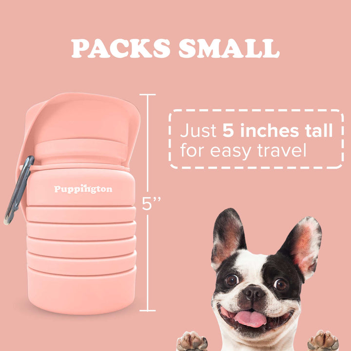 Puppington Flip &amp; Serve Dog Water Bottle